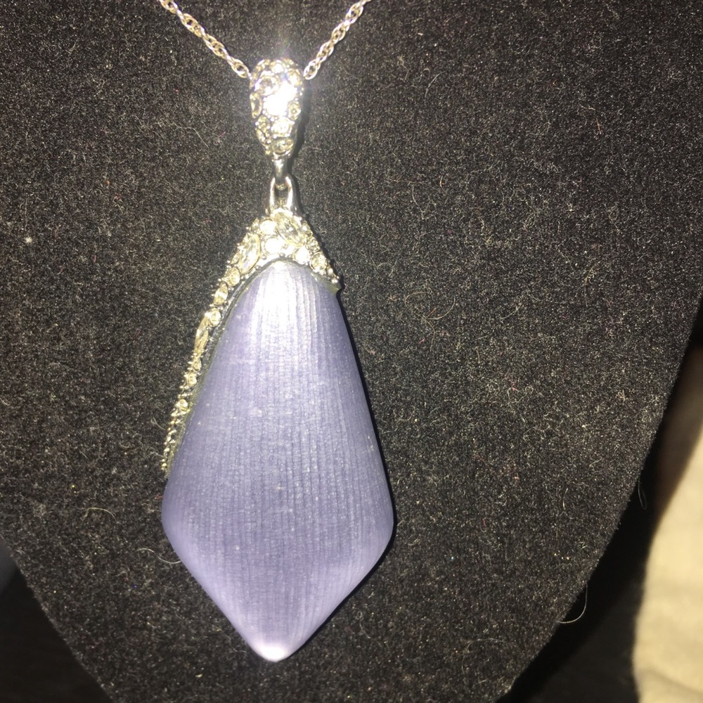 ALEXIS BITTAR LUCITE CRYSTAL ENCRUSTED NECKLACE